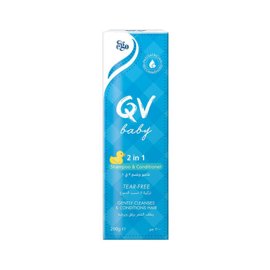 شامپو و نرم کننده مو کودک کیووی (Qv) QV حجم 200 میلی لیتر