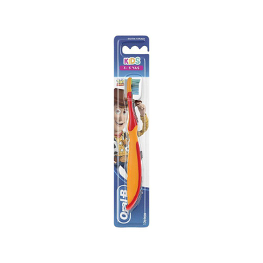 مسواک کودک اورال-بی (Oral-B) مدلز رنگ قرمز/زرد با برس نرم