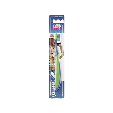 مسواک کودک اورال-بی (Oral-B) مدل Toy Story رنگ سبز/آبی با برس نرم