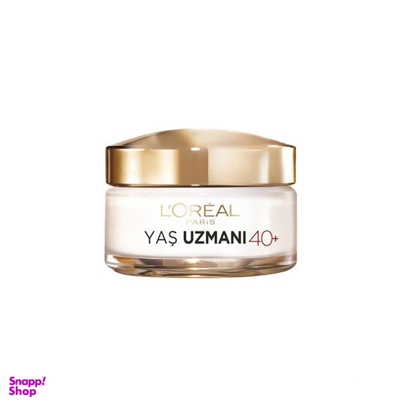 کرم ضد چروک و بازسازی کننده +40 سال روز لورآل (Loreal) Loreal سری Yas Uzmani Gunduz حجم 50 میلی لیتر