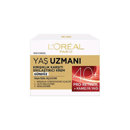 کرم ضد چروک و بازسازی کننده +40 سال روز لورآل (Loreal) Loreal سری Yas Uzmani Gunduz حجم 50 میلی لیتر