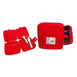 ظرف غذای کودک هوبی لایف (Hobby Life) همراه با قاشق و چنگال