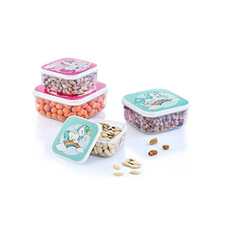 ظرف نگهدارنده مواد غذایی هوبی لایف (Hobby Life) مدل Fun Box مجموعه 4 عددی