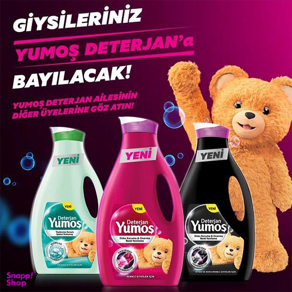 مایع لباسشویی یوموش (Yumos) مخصوص لباس های مشکی حجم 2/52 لیتری