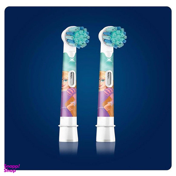 سری یدک مسواک برقی کودک اورال-بی (Oral-B) مدل Disney Princess بسته 2 عددی