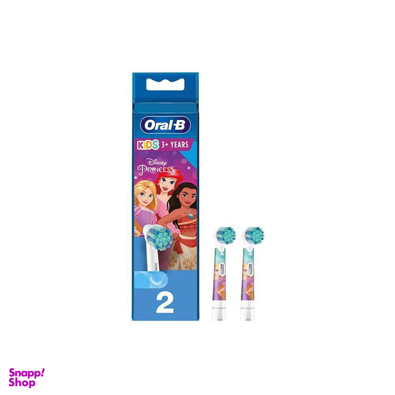 سری یدک مسواک برقی کودک اورال-بی (Oral-B) مدل Disney Princess بسته 2 عددی