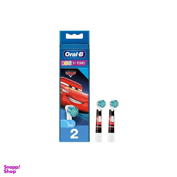 سری یدک مسواک برقی کودک اورال-بی (Oral-B) مدل Cars بسته 2 عددی