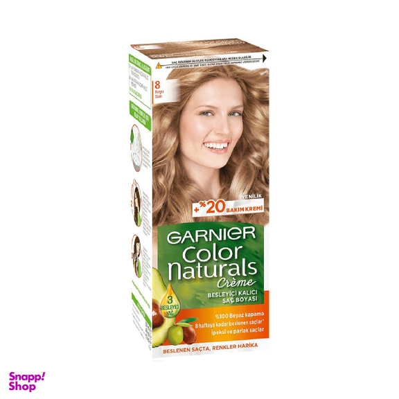 کیت رنگ مو گارنیر (Garnier) بلوند تیره شماره 8