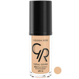 کرم پودر گلدن رز (Golden Rose) مدل Total Cover حجم 30 میلی‌لیتر