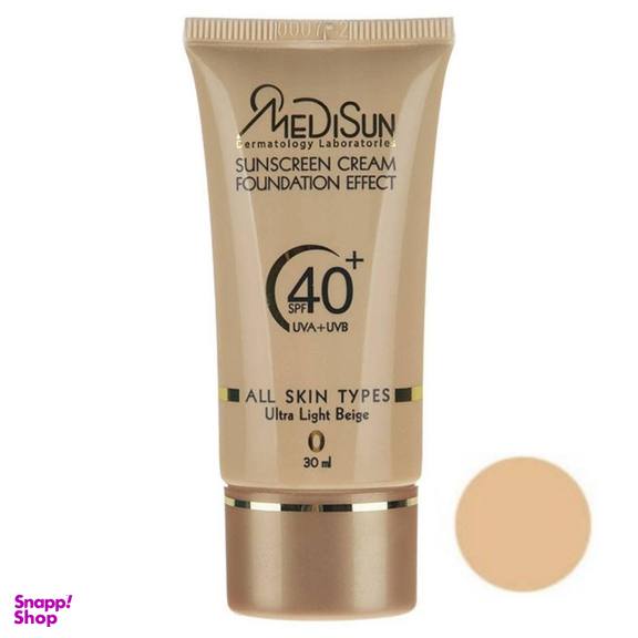 کرم پودر ضد آفتاب مدیسان (Medisun) سری All Skin مدل Foundation Effect حجم 30 میلی‌لیتر