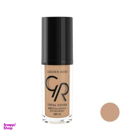 کرم پودر گلدن رز (Golden Rose) مدل Total Cover حجم 30 میلی‌لیتر