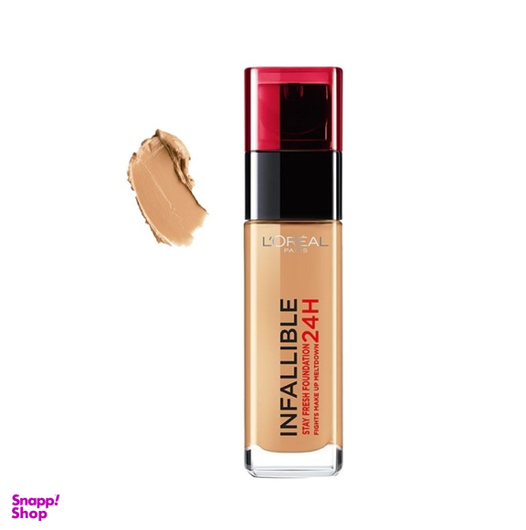 کرم پودر 24 ساعته لورآل (Loreal) مدل اینفلیبل حجم 30 میلیلیتر