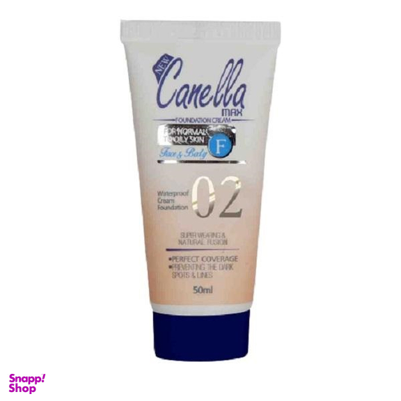 کرم پودر جدید کنلامکس (Canella Max) مناسب انواع پوست حجم 50 میلی‌لیتر