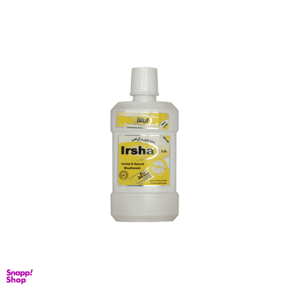 دهان شویه ایرشا (Irsha) مدل Herbal & Natural حجم 250 میلی‌ لیتر