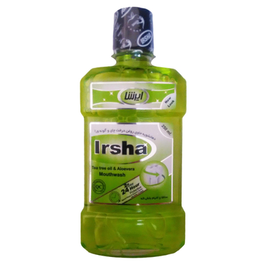 دهان شویه ایرشا (Irsha) مدل Tea Tree Oil And Aloevera حجم 250 میلی‌ لیتر
