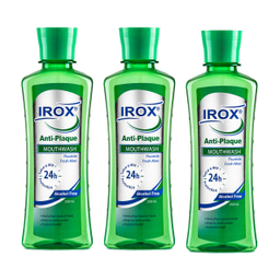 دهان شویه ایروکس (Irox) مدل Anti Plaque حجم 250 میلی‌لیتر مجموعه 3 عددی