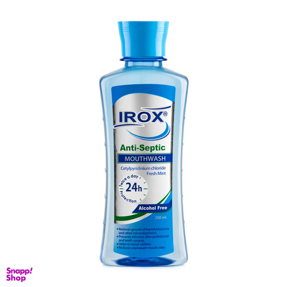 دهانشویه آیروکس (Irox) مدل Anti Septic حجم 250 میلی‌ لیتر
