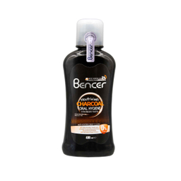 دهان شویه بنسر (Bencer) مدل Charcoal حجم 400 میلی‌ لیتر