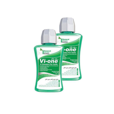 دهان شویه وی وان (Vi-One) مدل General Fresh Mint حجم 330 میلی‌ لیتر مجموعه 2 عددی