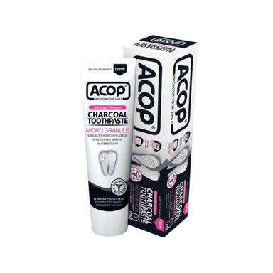 خمیر دندان آکوپ (Acop) مدل Charcoal حجم 90 میلی‌ لیتر