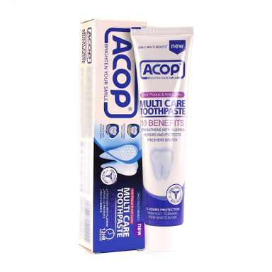 خمیر دندان آکوپ (Acop) مدل Multi Care حجم 90 میلی‌ لیتر