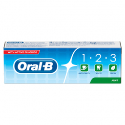 خمیر دندان اورال بی (Oral B) مدل 1.2.3 حجم 100 میلی‌ لیتر