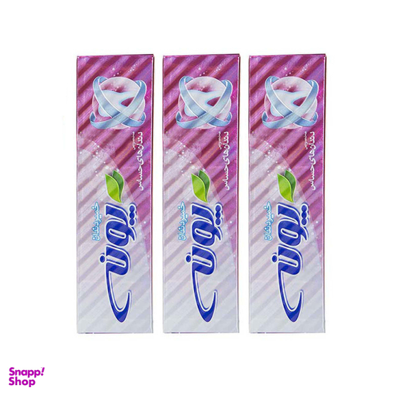 خمیر دندان پونه (Pooneh) مدل Sensitive حجم 100 میلی ‌لیتر بسته 3 عددی
