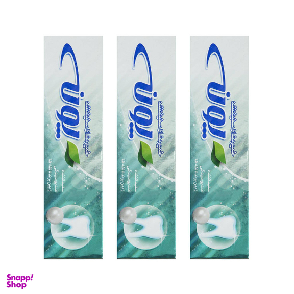 خمیر دندان پونه (Pooneh) مدل Whitening کننده حجم 100 میلی ‌لیتر بسته 3 عددی