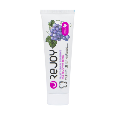 خمیر دندان ریجوی (Rejoy) مدل Fruity Grapy Sensitive وزن 100 گرم