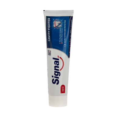 خمیر دندان سیگنال (Signal) سری Cavity Fighter مدل Active Micro Calcium حجم 100 میلی‌ لیتر