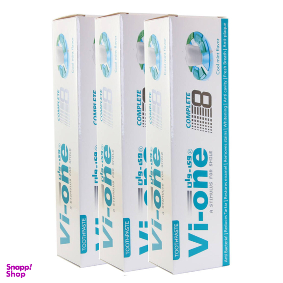 خمیر دندان وی وان (Vi-One) مدل Complete 8 وزن 80 میلی مجموعه 3 عددی