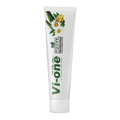 خمیر دندان وی وان Vi-One مدل Natural Herbal حجم 80 میلی‌ لیتر