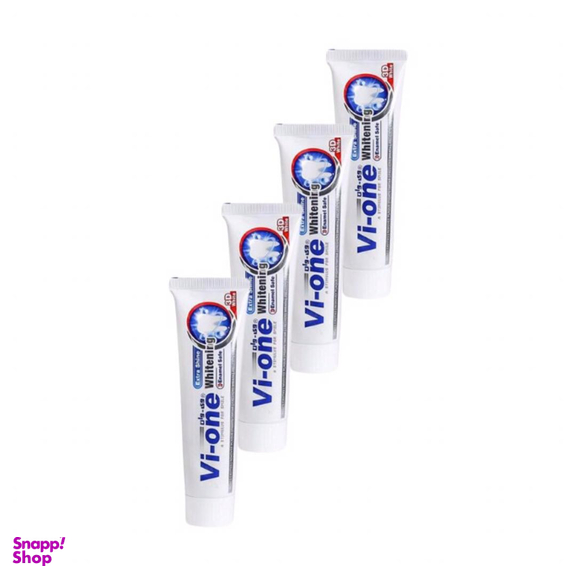 خمیر دندان وی وان (Vi-One) مدل Whitening 3D حجم 130 میلی‌ لیتر مجموعه 4 عددی