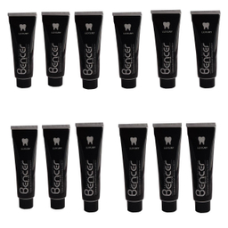 خمیر دندان بنسر (Bencer) مدل ذغالی حجم 100 میلی‌ لیتر بسته 12عددی