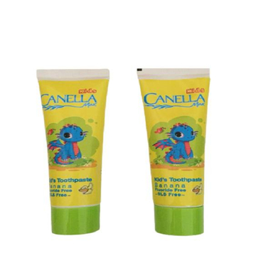 خمیردندان کنلامکس (Canella Max) مدل Banana حجم 60 میلی‌لیتر مجموعه 2 عددی
