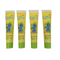خمیردندان کنلامکس (Canella Max) مدل Banana حجم 60 میلی‌لیتر مجموعه 4 عددی