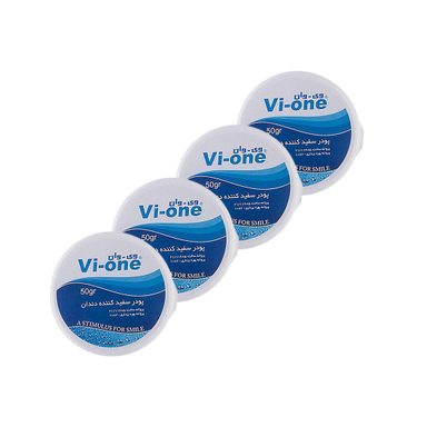 پودر سفید کننده دندان وی وان (Vi-One) مدل Eucalyptus وزن 50 گرم مجموعه 4 عددی