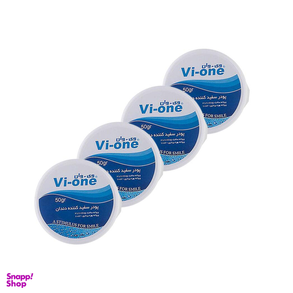 پودر سفید کننده دندان وی وان (Vi-One) مدل Eucalyptus وزن 50 گرم مجموعه 4 عددی