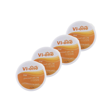 پودر سفید کننده دندان وی وان (Vi-One) مدل Orange وزن 50 گرم مجموعه 4 عددی