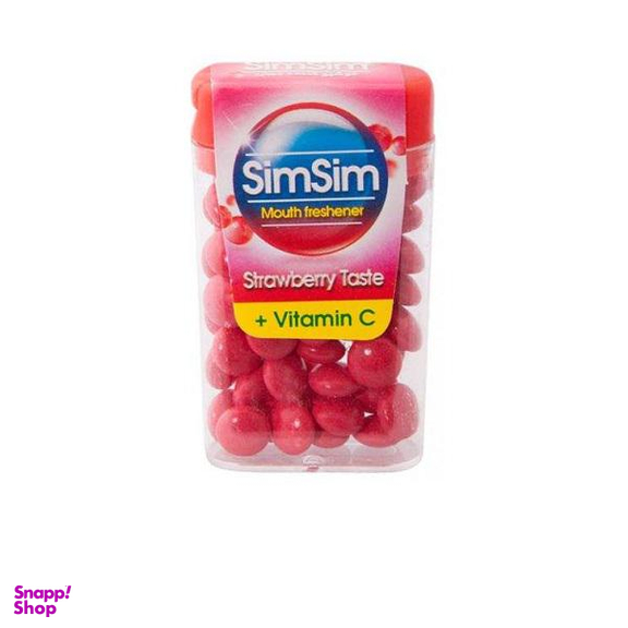 قرص خوشبو کننده دهان سیم سیم مدل Strawberry وزن 15 گرم
