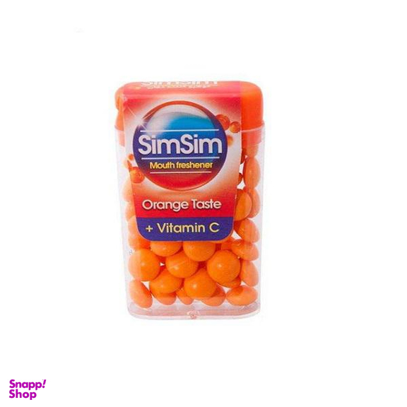 قرص خوشبوکننده دهان سیم سیم مدل Orange وزن 15 گرم