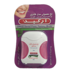 نخ دندان ارکید (Orkid) مدل فانتزی رنگ صورتی 50 متر