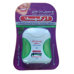 نخ دندان ارکید (Orkid) مدل فانتزی رنگ سبز 50 متر