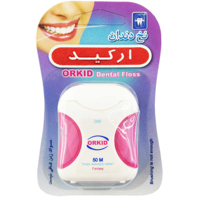نخ دندان ارکید (Orkid) مدل فانتزی رنگ صورتی 20 متر