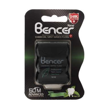 نخ دندان بنسر (Bencer) مدل Charcoal طول 50 متر