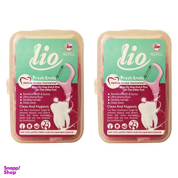نخ دندان لیو (Lio) مدل Fresh Smile مجموعه 2 عددی