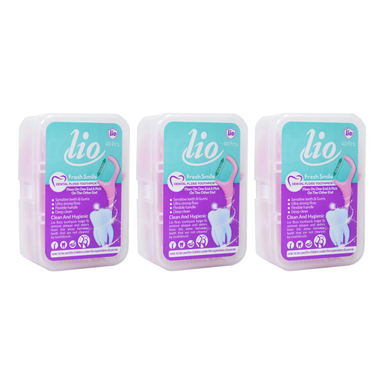 نخ دندان لیو (Lio) مدل Fresh Smile مجموعه 3 عددی
