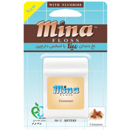 نخ دندان مینا (Mina) مدل Cinnamon با اسانس دارچین طول 50 متر
