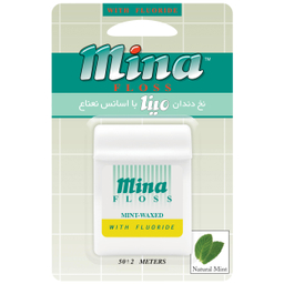 نخ دندان مینا (Mina) مدل Narrow با اسانس نعناع طول 50 متر