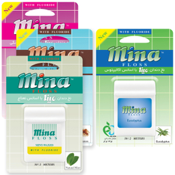 نخ دندان مینا (Mina) مدل متراکم بسته 4 عددی